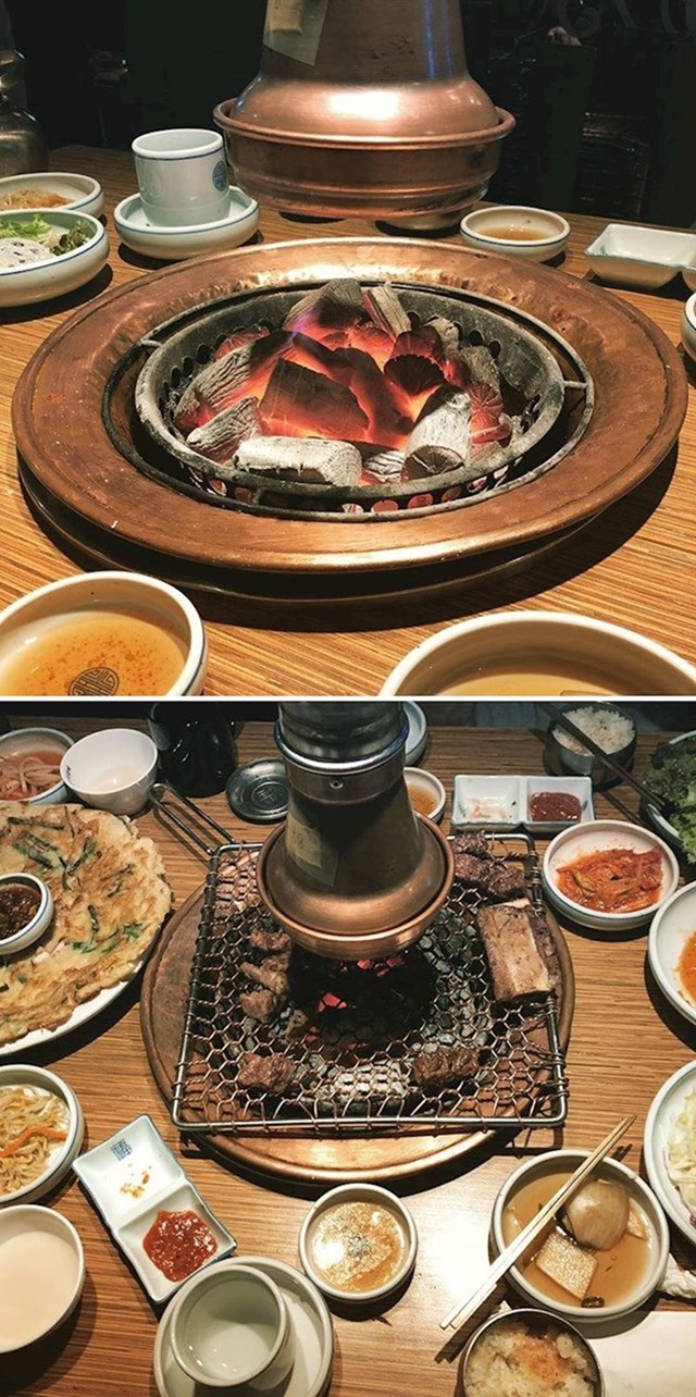 U korejskim restoranima možete sami pripremati hranu ako želite.
