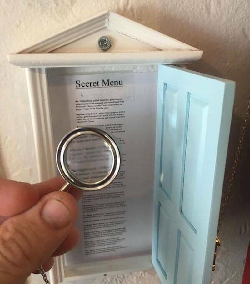 12. Restoran koji ima skriveni jelovik