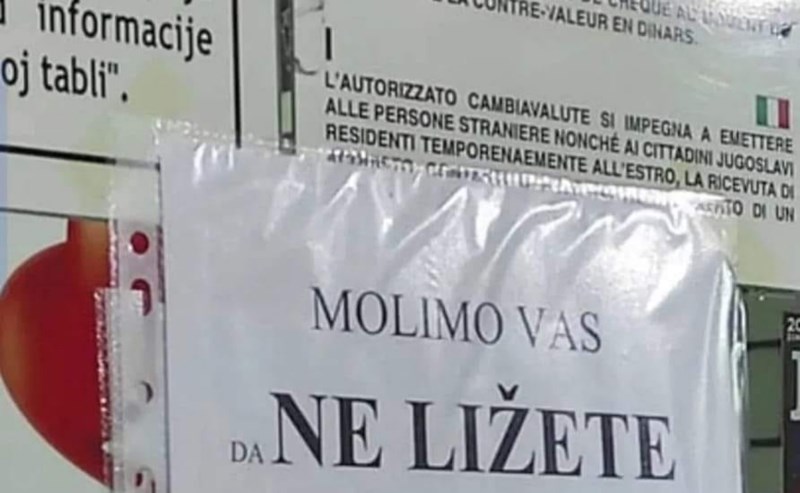 Bizaran natpis sa šaltera obišao je cijeli Balkan, nećete vjerovati što su radnici zamolili klijente