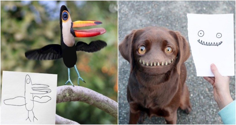 Kad dječja mašta oživi! Tata u Photoshopu stvara likove koje njegov sin nacrta, genijalni su