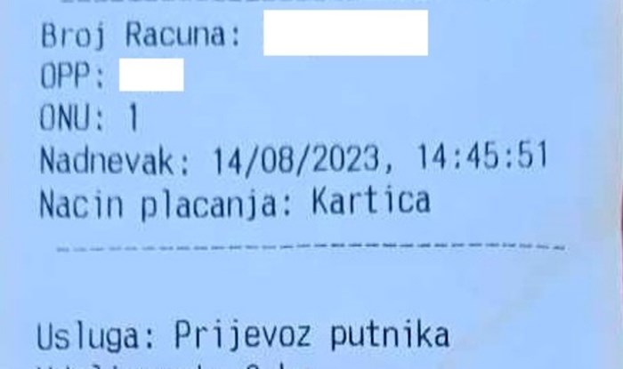 Zgroženi turist podijelio je fotku računa koji mu je dao taksist iz Splita, ovo je teški bezobrazluk
