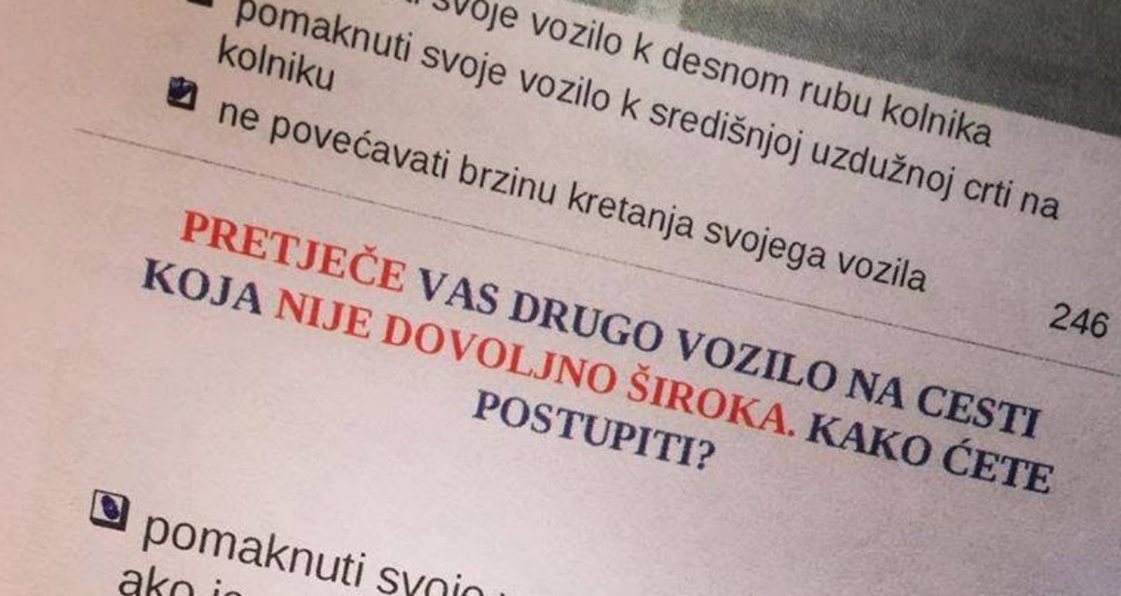 Netko je pokazao što je dopisao pored odgovora u ispitu iz prometnih propisa, fotka je urnebesna
