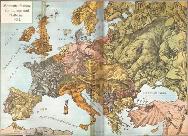 11. Satirična karta Europe