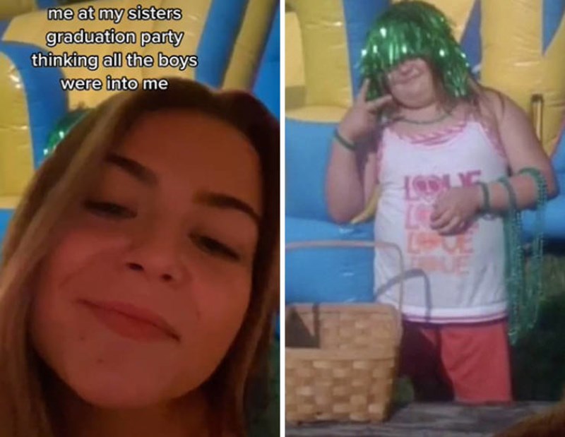 Ja na proslavi mature svoje sestre. Mislila sam da se sviđam svim dečkima.