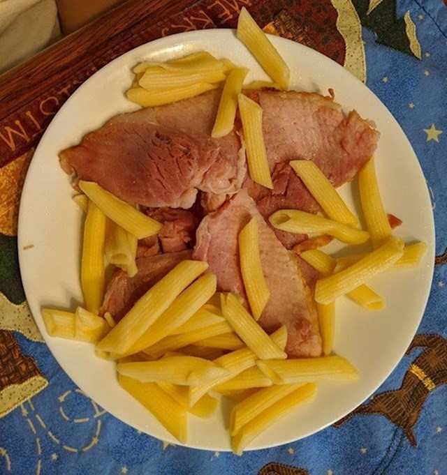11. "Carborana koju nam je sin pripremio za večeru."