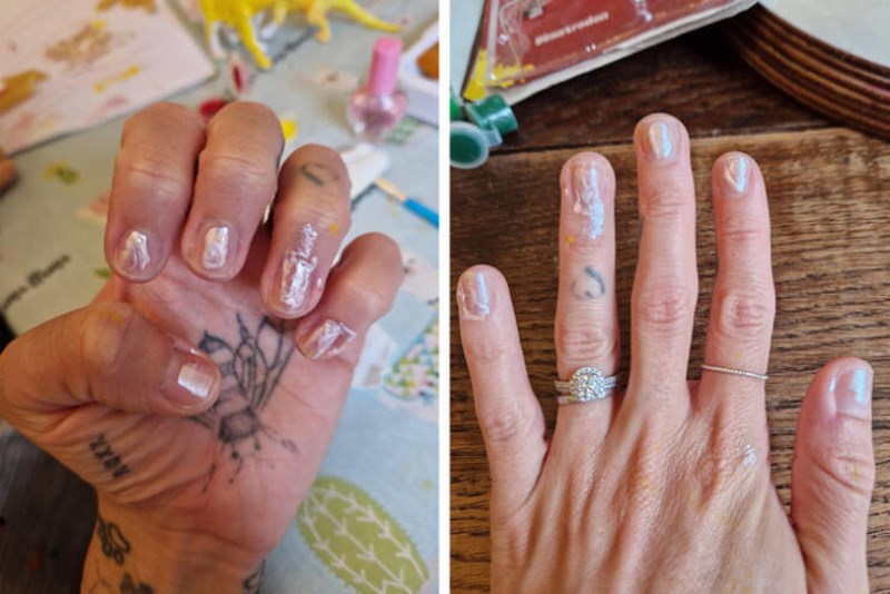 1. Ova manikura koštala me jednu čokoladicu i tri bombona