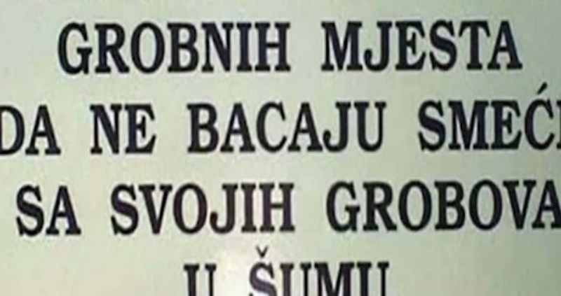 Društvenim mrežama kruži bizaran natpis s jednog groblja, ovo je skroz morbidno