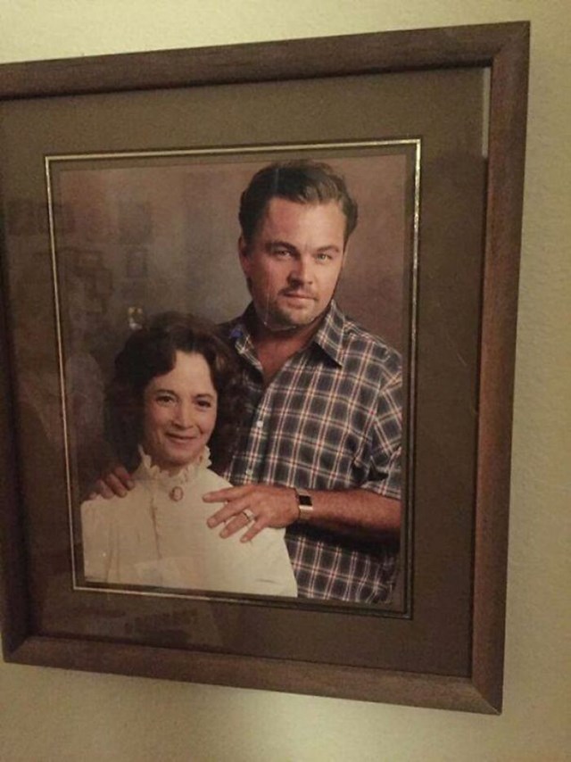 7. Moja baka zamijenila je djeda s Leonardom DiCapriom na njihovoj fotki s vjenčanja