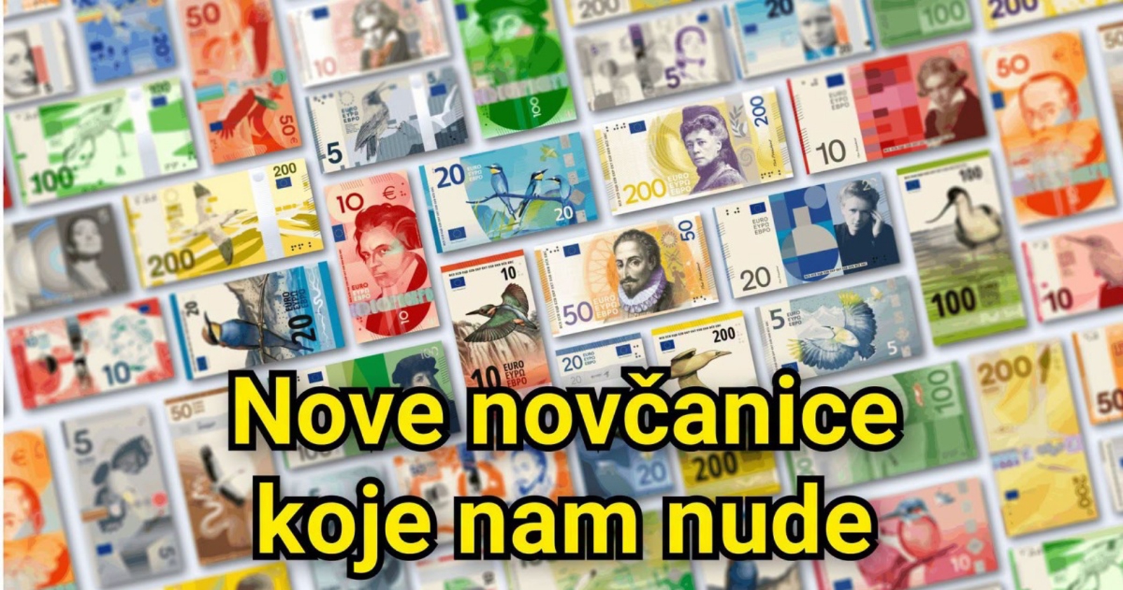 Fora o novoj novčanici Eura koja treba Hrvatima teški je hit na Fejsu, odmah ćete vidjeti zašto