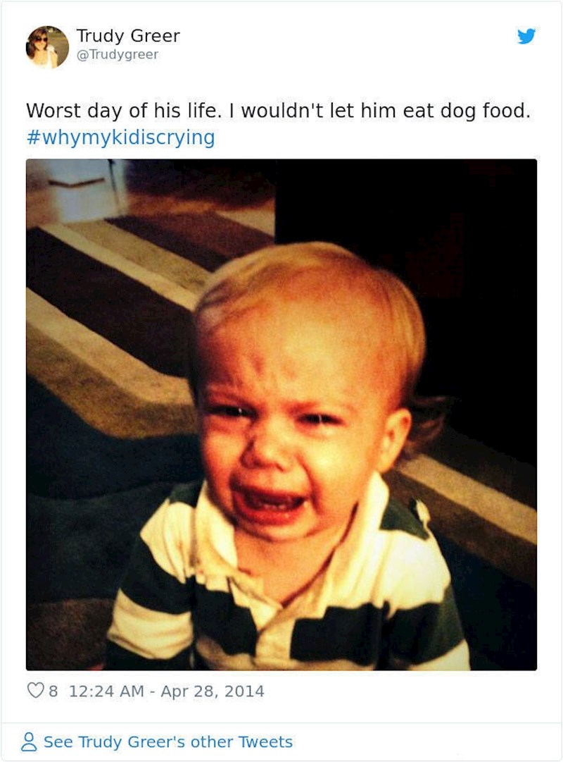 5. Najgori dan njegovog života. Ne dam mu da jede pseću hranu.