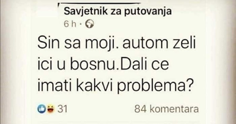 Tip je tražio savjet preko Fejsa, plakat ćete od smijeha kad vidite komentar jedne žene