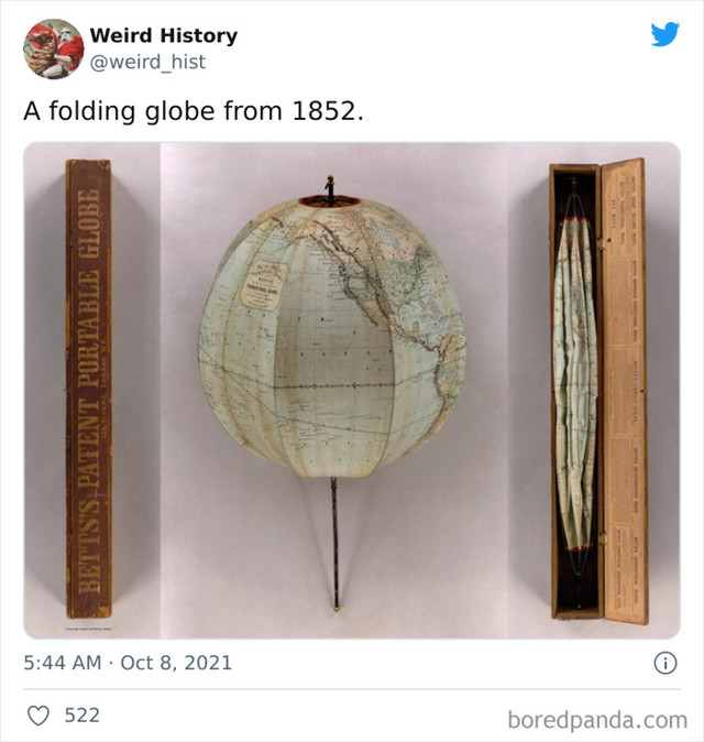 17. Sklopivi globus iz 1852.