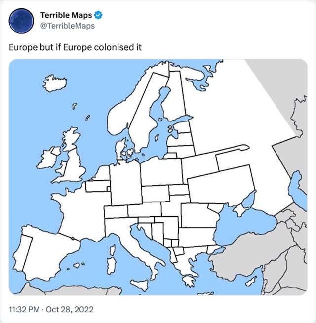 14. Europa da ju je kolonizirala Europa