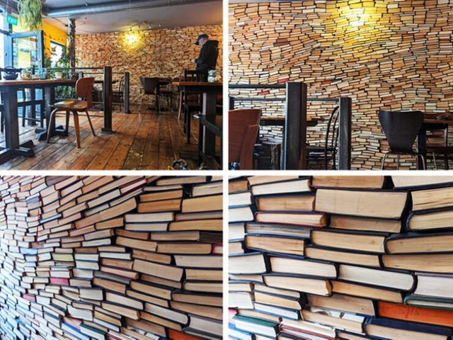 11. Zid u jednom pubu u Engleskoj napravljen je od knjiga