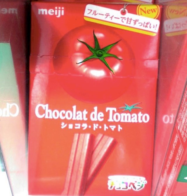 17. Japanci stvarno vole eksperimentirati sa slatkišima. Čokolada od rajčice.