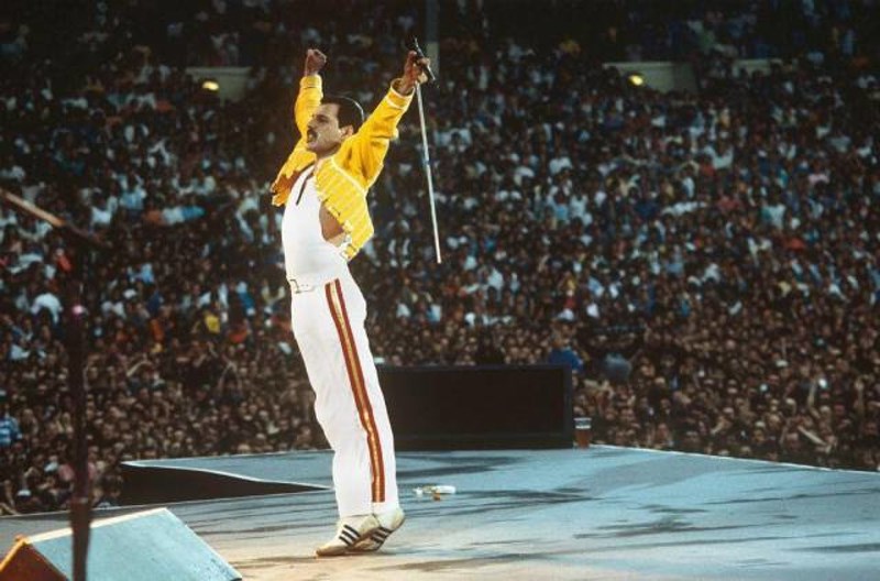 19. Freddy Mercury na Wembleyju, 1986.