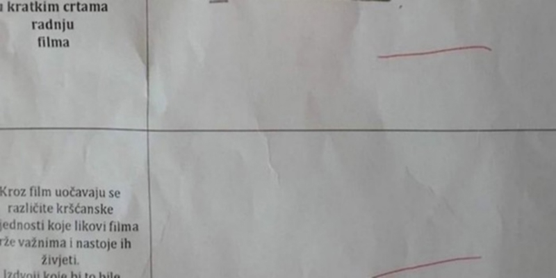 Učenik se pri rješavanju zadatka poslužio ironijom i naljutio profesoricu, a nasmijao cijelu zemlju