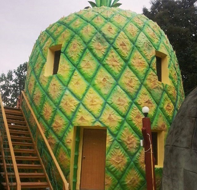 13. Možete prenoćiti u kućici koja izgleda kao ananas