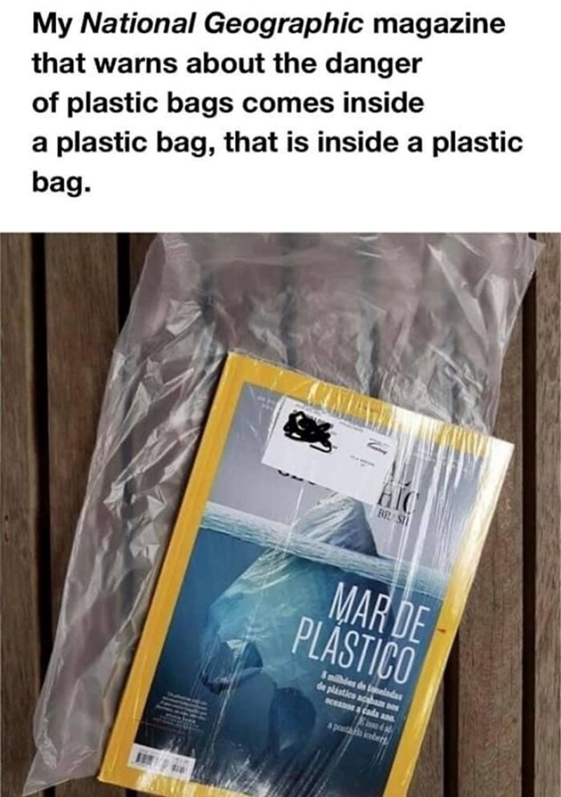 Nat Geo čija je tema štetnost plastike došao je u duplom plastičnom omotu