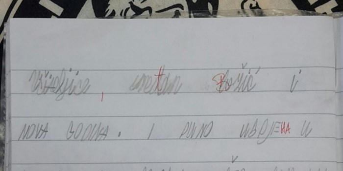 Dječak je učiteljici napisao urnebesnu božićnu čestitku, ona sigurno nije bila oduševljena