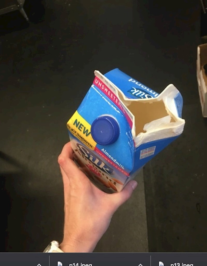 5. "Moj cimer stalno ovako otvara napitke iako sam ga sto puta upozorio!"