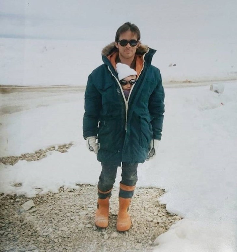 12. Tata i ja na Arktiku, gdje je radio kao istraživač.