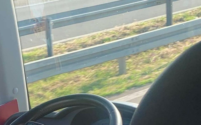 Putnik je negdje u Srbiji snimio vozača autobusa u bizarnoj akciji, fotka je odmah postala hit
