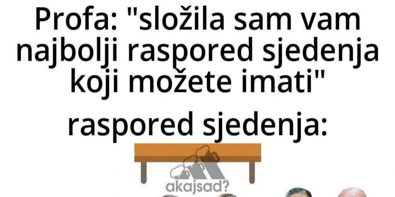Fora o rasporedu sjedenja koji odrede profesorice hit je na Fejsu, odmah ćete vidjeti zašto