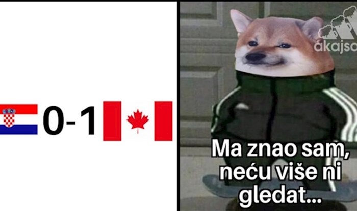 Fora pokazuje kako su Hrvati reagirali na tijek utakmice protiv Kanade, totalni je hit