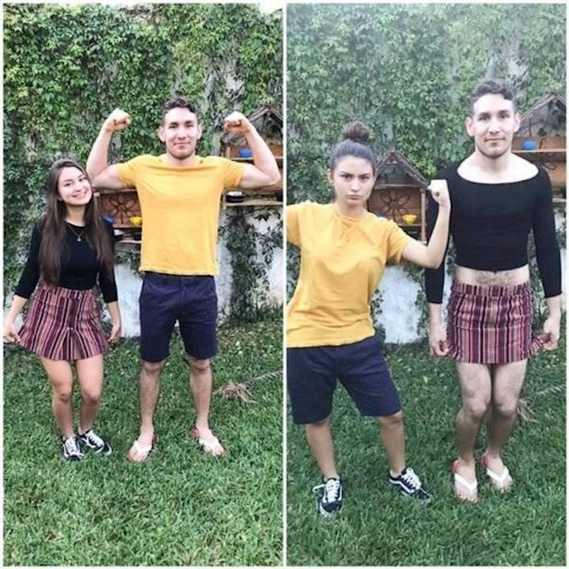 9. Brat je izgubio okladu i morao pristati na ovo