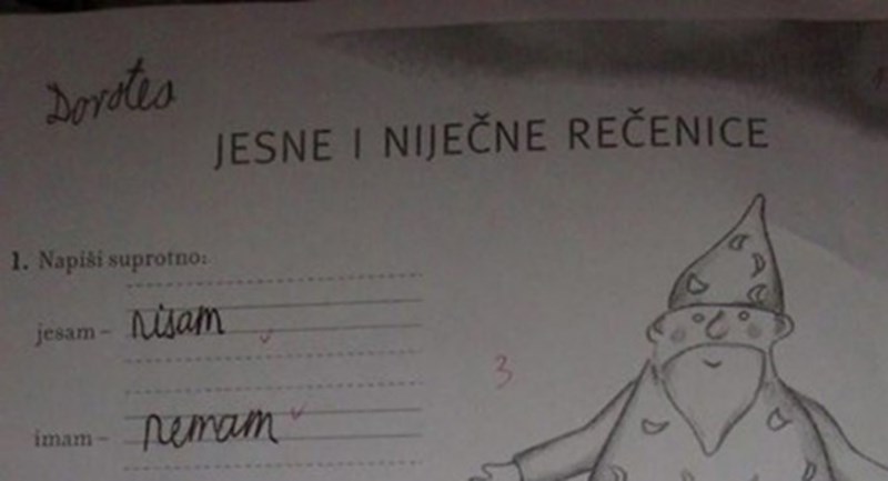 Odgovor učenice izaziva lavinu reakcija na mrežama, ono kad dijete zna hrvatski bolje od učiteljice