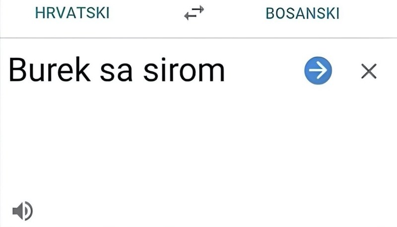 Netko je htio prevesti "burek sa sirom" s hrvatskog na bosanski, rezultat će vas nasmijati do suza