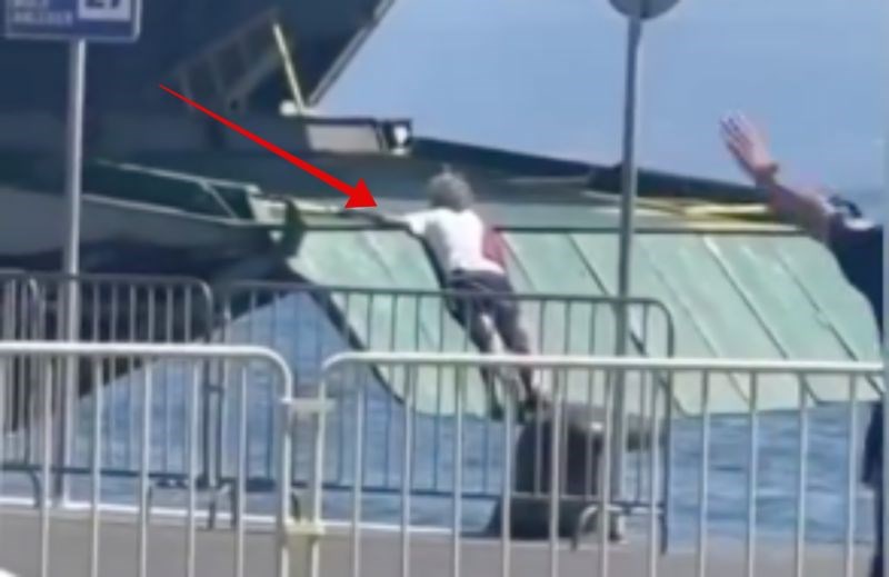 Cijela Hrvatska smije se tipu koji se pokušao prošvercati na trajekt, snimka je totalno nestvarna