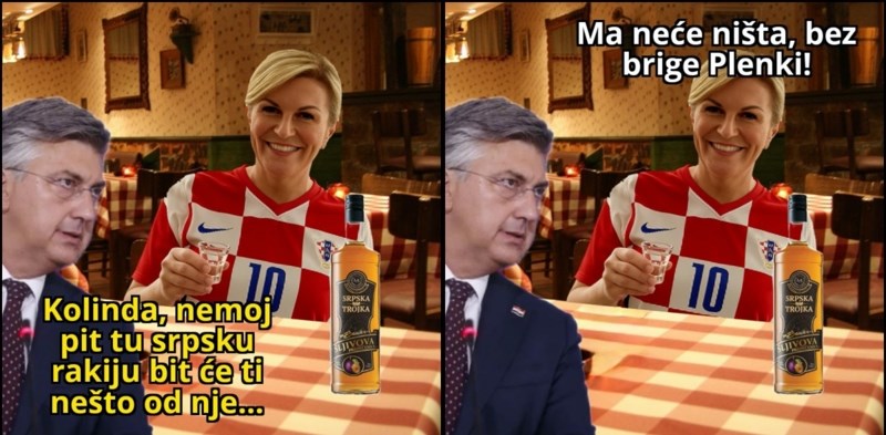 Fora o Plenkoviću, Kolindi i srpskoj rakiji teški je hit na Fejsu, lajkalo ju ju preko tisuću ljudi