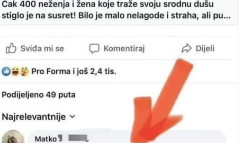 Tip je svojim komentarom na Fejsu nasmijao tisuće u cijeloj regiji, morate vidjeti ovaj hit