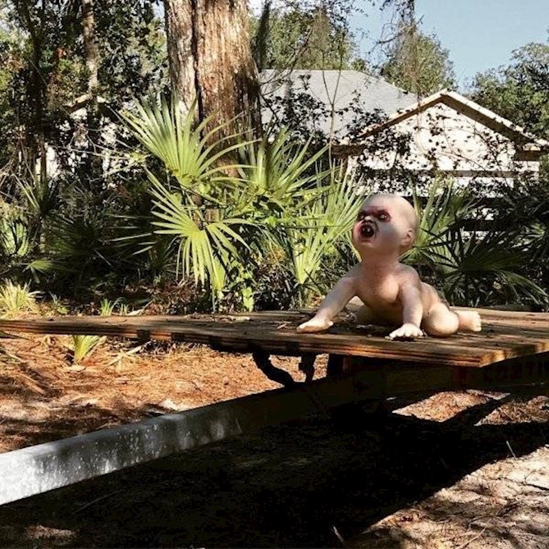 11. Moj muž obožava stavljati bizarne ukrase po vrtu. Susjedi misle da smo totalni čudaci!