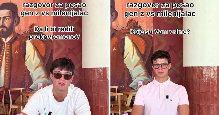 Crnogorac pokazao razliku između Gen Z i milenijalaca na razgovoru za posao, snimka je hit
