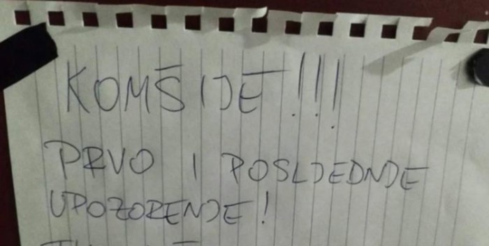 Tip iz Đakova napisao je bizarnu poruku susjedima, izazvala je salve smijeha na društvenim mrežama