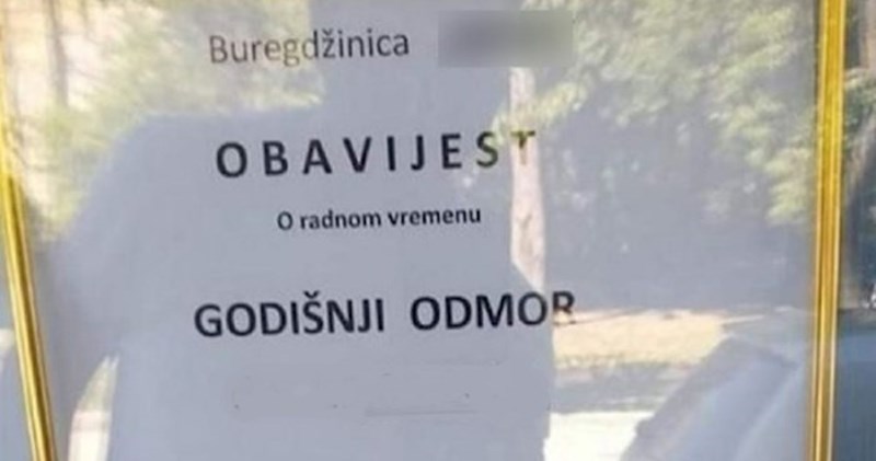 Vlasnik buregdžinice obavijestio kupce da ide na godišnji, netko je nadopisao urnebesnu poruku