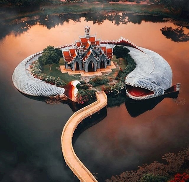 7. Samut Prakan je drevni grad s neobičnim građevinama koje oduzimaju dah....