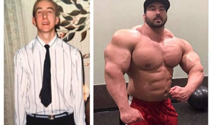 Bio je mršavi dječak pa počeo pretjerivati s teretanom i steroidima, transformacija je šokantna