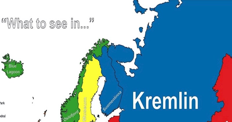 Mapa pokazuje što Google prvo izbaci kad upišete "što vidjeti" u pojedinim zemljama , pogledajte RH