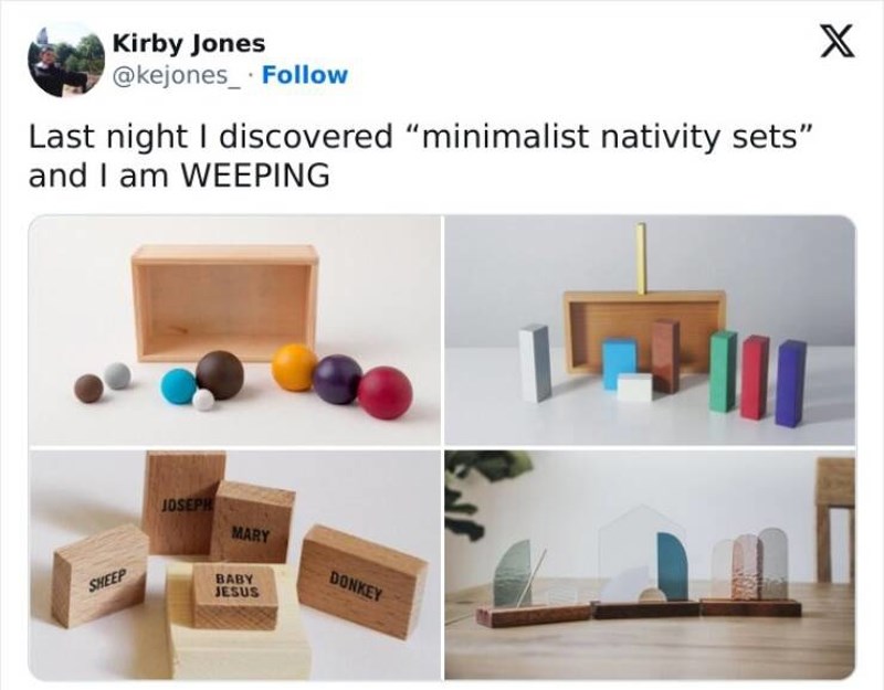 8. Minimalističke jaslice 🤣