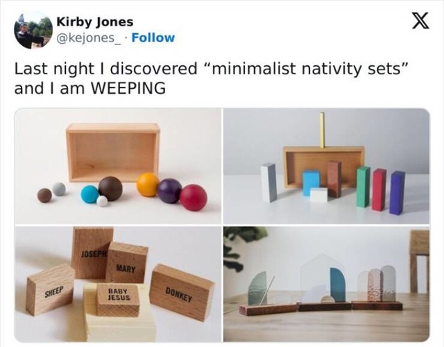 8. Minimalističke jaslice 🤣