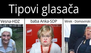 Fora o tipovima birača u Hrvatskoj oduševila je ljude na Fejsu, morate vidjeti ovaj apsolutni hit