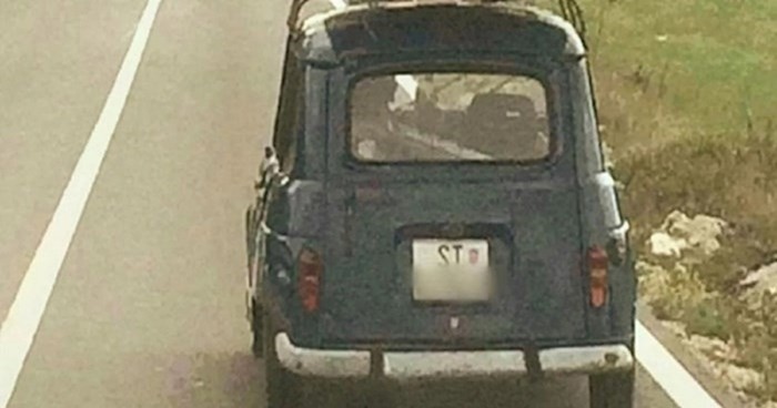 Netko je negdje u Dalmaciji snimio genijalan prizor, morate vidjeti što tip prevozi na krovu