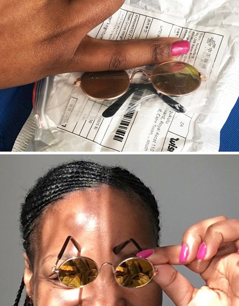 "Naručila sam sunčane naočale preko interneta. Čini se da su napravljene za hobite."