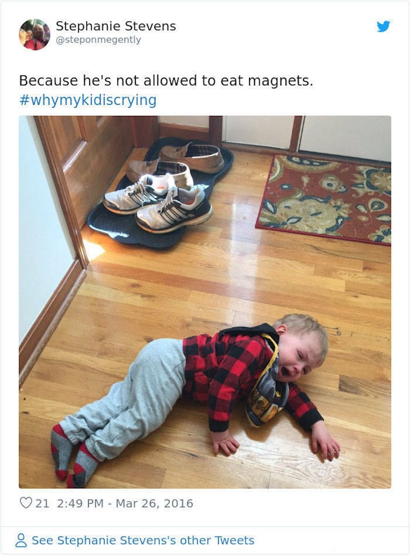 10. Nisam mu dozvolila da jede magnete