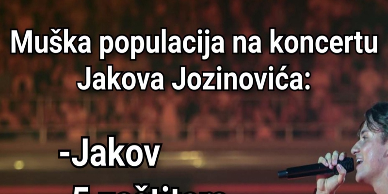 Fora o muškarcima na koncertu Jakova Jozinovića hit je na Fejsu, urnebesna je i skroz pogođena