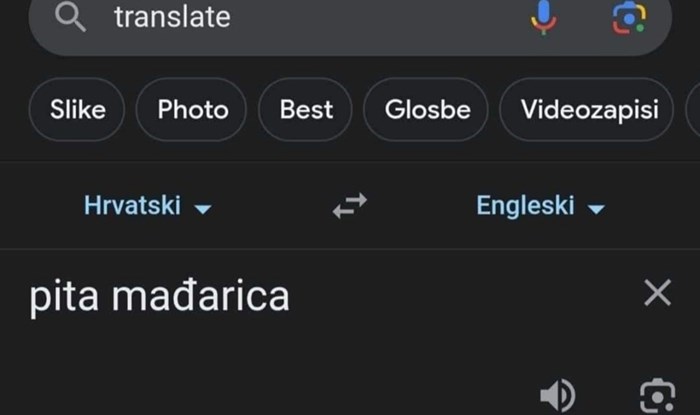 Netko je u Google translate unio ime popularnog deserta, prasnut ćete u smijeh kad vidite rezultat